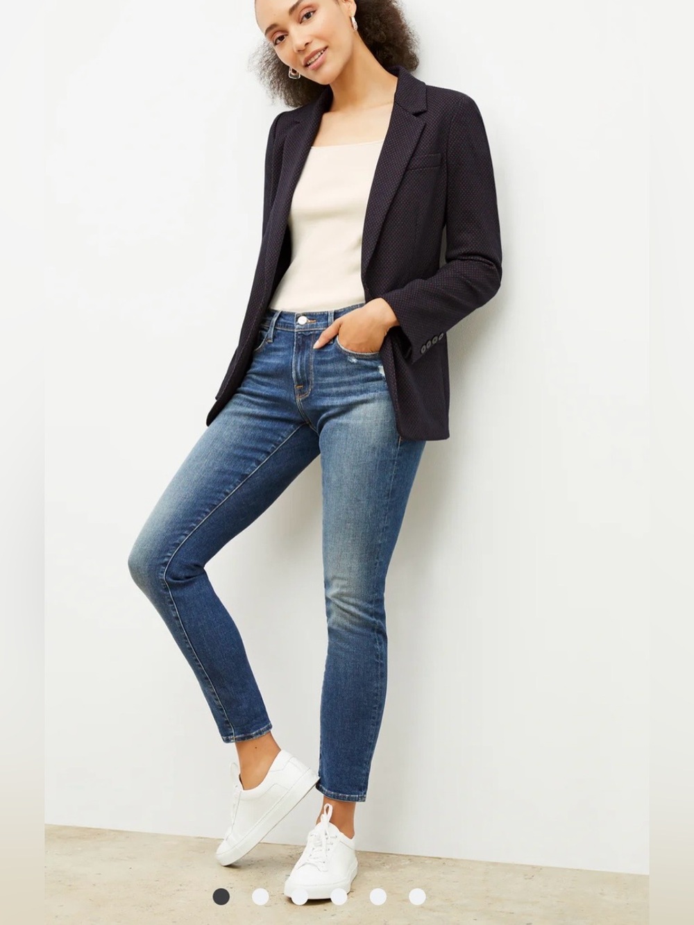 Frame‎ Le Garçon Slim Boyfriend Jeans Richfield Wash Relaxed Effortless Capsule